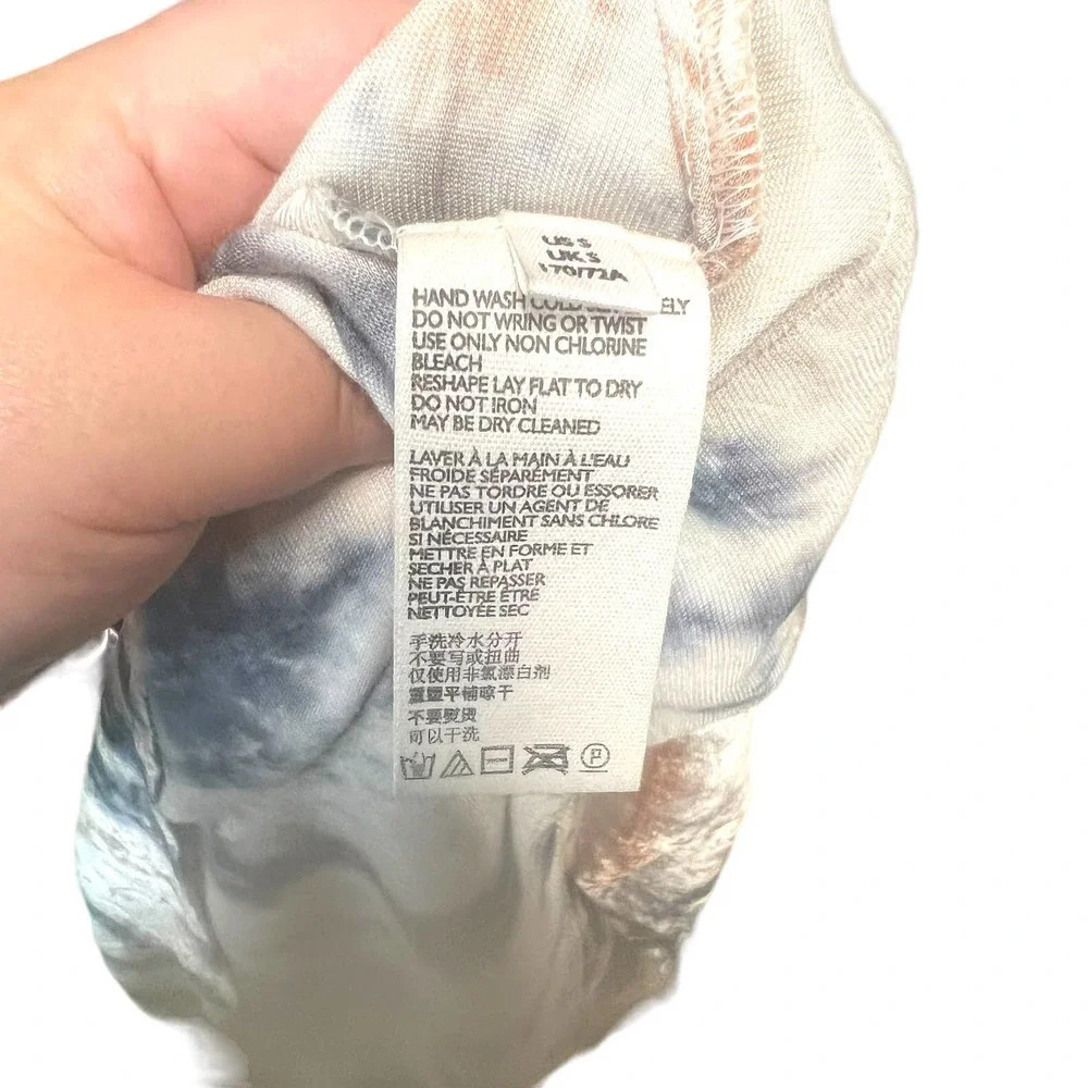 Free People Serious Swagger Tie Dye Skirt Crushed Velvet Size‎ Small - Picture 11 of 12